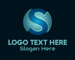 3d Letter S Circle Logo