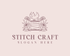 Sewing Bird Seamstress logo design