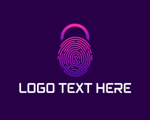 Technology - Biometric Lock Technology logo design