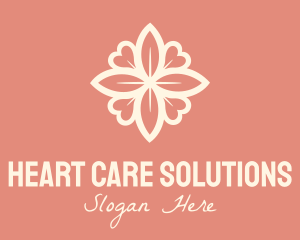 Floral Heart Decoration logo design