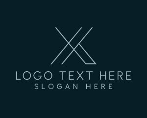 Letter X - Programmer Data Tech logo design
