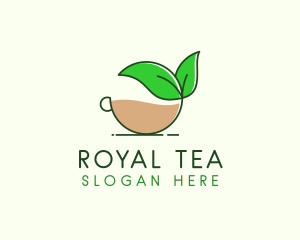 Organic Tea Cup logo design