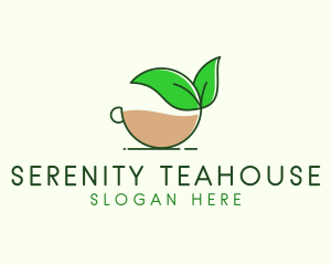 Organic Tea Cup logo design