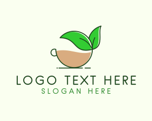 Tea - Organic Tea Cup logo design