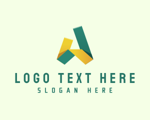 Office Tape Letter A Logo