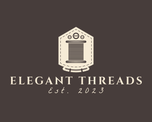 Pocket Stitch Button Thread logo design