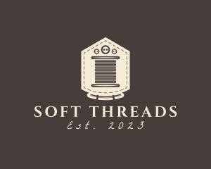 Pocket Stitch Button Thread logo design