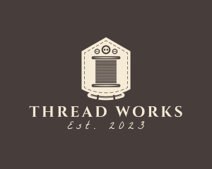 Pocket Stitch Button Thread logo design