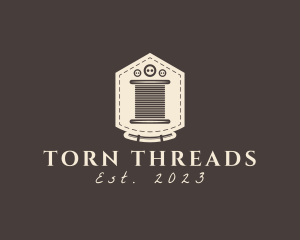 Pocket Stitch Button Thread logo design