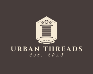 Pocket Stitch Button Thread logo design