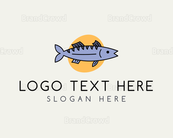 Sea Bass Fish Logo
