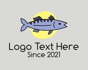 Marine Animal - Sea Bass Fish Animal logo design
