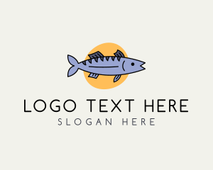 Character - Sea Bass Fish logo design