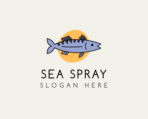 Sea Bass Fish logo design