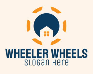 House Steering Wheel  logo design