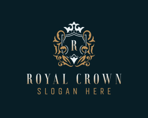 Upscale Royal Hotel logo design