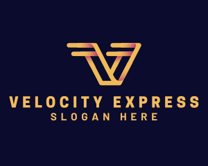 Wings Express Logistics Courier  logo design