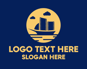 Sailboat - Boat Filmstrip Video logo design