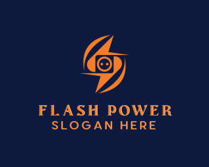 Lightning - Power Socket Lightning logo design