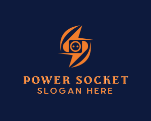 Socket - Power Socket Lightning logo design