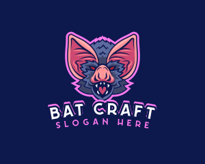 Bat - Halloween Horror Bat logo design