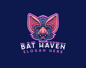 Bat - Halloween Horror Bat logo design