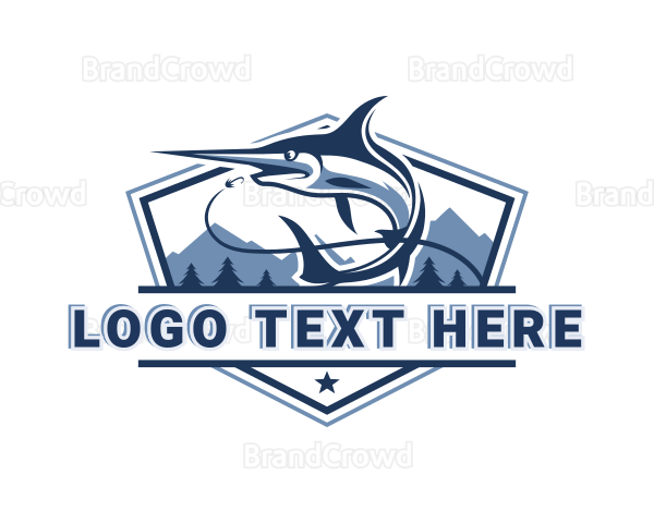 Fishing Seafood Restaurant Logo