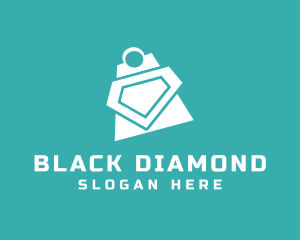 Shopping Bag Diamond  logo design