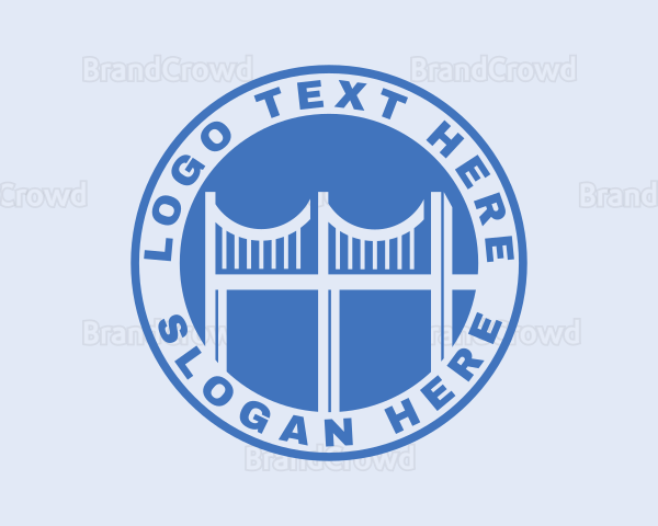 Bridge Tourist Landmark Logo