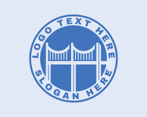 Blue - Bridge Tourist Landmark logo design