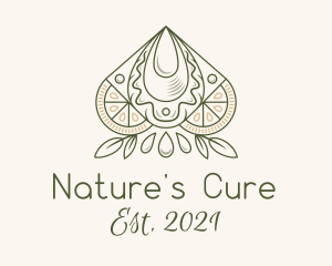 Naturopath - Organic Lemon Oil Droplet logo design