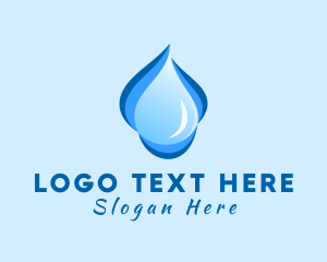 Liquid Water Droplet Logo