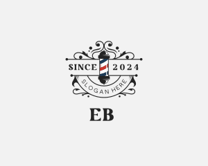 Elegant Barber Haircut Logo