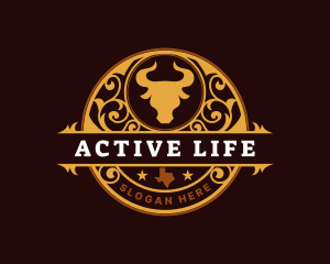 Meat - Bull Farm Livestock logo design