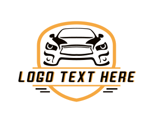 Sedan - Sports Car Racing Vehicle logo design