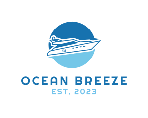 Cruising - Boat Yacht Trip logo design
