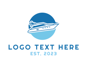 Cruise Ship - Boat Yacht Trip logo design