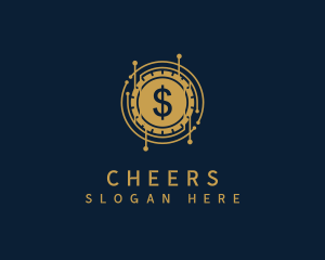 Dollar Coin Cryptocurrency Logo