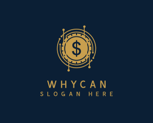 Dollar Coin Cryptocurrency Logo