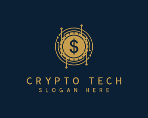 Cryptocurrency - Dollar Coin Cryptocurrency logo design