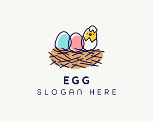 Cute Chick Egg  logo design