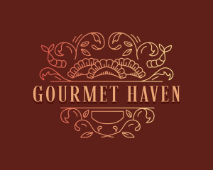 Luxury Seafood Restaurant logo design