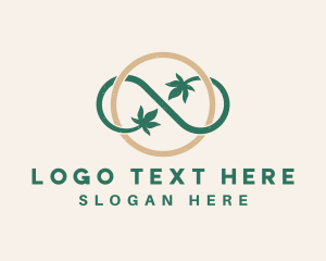 Hemp - Cannabis Leaf Letter O logo design