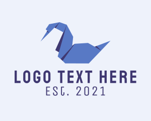 Geese - Goose Duck Origami logo design