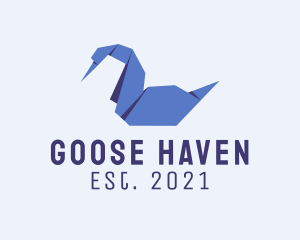 Goose Duck Origami  logo design