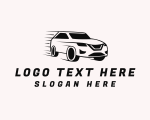 Driving - Fast Car SUV Vehicle logo design