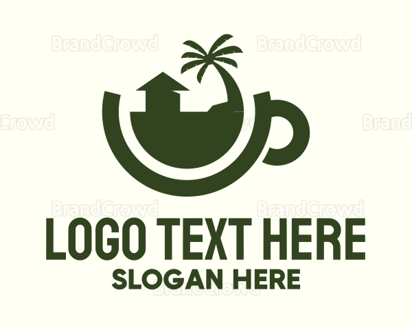 Tropical Residence Teacup Logo