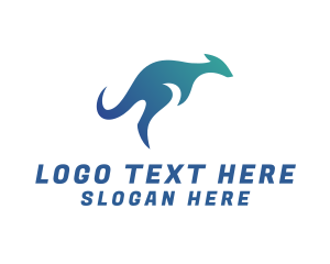 Attraction - Hopping Aussie Kangaroo logo design