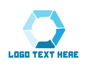 Fluid - Generic Blue Hexagon logo design