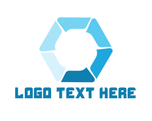 Generic Blue Hexagon Logo